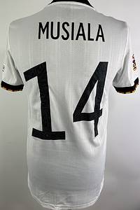 DFB - Trikot 2022  | Original match worn / issued  DFB Spielertrikot mit der Nummer 14. Getragen von Jamal Musiala im Nations-League Spiel gegen England am 07.06.2022 in München. Status: AAB. - Bild 7