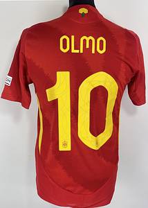 Spanien - Trikot 2024 EM  | Original match issued Spanien Spielertrikot mit der Nummer 10 von Dani Olmo, vorbereitet für das Europameisterschaftspiel gegen Deutschland am 05.07.2024. Status AAB. - Bild 12