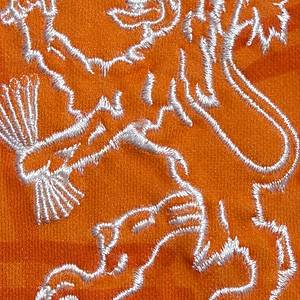  - Original match-worn Netherlands national team shirt, number 2, worn by Danny Blind. Worn in an international match during the 1992/1993 season. Condition: ABC Long-sleeved shirt; Size L; KNVB crest and manufacturer's logo (Lotto) embroidered; Player number embedded in the shirt; 100% polyester; Made in italy; Condition: A- - Bild 7
