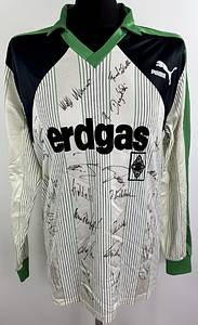 Mönchengladbach,Borussia - Trikot 1988  | Original match worn Borussia Mönchengladbach  Spielertrikot mit der Nummer 9 von Uwe Rahn. Getragen in einem Bundesligaspiel in der Saison 1988/1989.Status ABC. - Bild 8