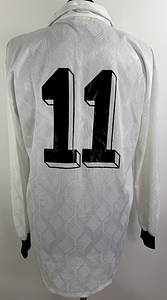 Österreich - Trikot 1992  | Original match worn Österreich Spielertrikot mit der Nummer 11 von Andreas Herzog. Getragen im Länderspiel gegen Deutschland am 18.11.1992 in Nürnberg.Status AAB  Die Mannschaften spielten Trauerflor zu Ehren von Ernst Happel, der am 14.11.1982 verstarb. - Bild 7