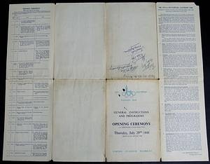 Programm OSS1948  | General Instructions and Programme Opening of the XIVth Olympiad Thursday July 29th 1948. Wembley Stadium. - Bild 2