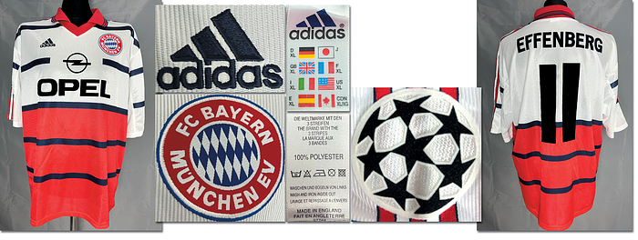 München, Bayern - Trikot 1999/2000  | Original match issued FC Bayern Spielertrikot mit der Rückennummer 11. Vorbereitet für Stefan Effenberg für ein Spiel der UEFA-Championsleague-Saison 1999/2000. Status:ABA