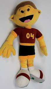  - UEFA Euro 2004 Portugal.  "Peluche".Official plush mascot of the UEFA European Football Championship 2004 in Portugal. Height 240cm. Very rare! Original mascot from 2004 with original manufacturer's fabric badge. NOT a fake (fake mascots have constantly been on offer on ebay for about 15 years!). Condition: A - Bild 5
