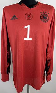  - Original match-issued DFB player jersey with the number 1, Manuel Neuer. Prepared for the European Championship match against England on June 23, 2021, in London. Jersey comes from the collection of a former StatusAAB member; long-sleeved; size 8; DFB logo, rubberized Adidas logo, match details, rubberized player number and name; flocked European Championship patch and Respect patch; Adidas HEAT.RDY; 100% polyester; Made in Cambodia; Condition: A - Bild 10