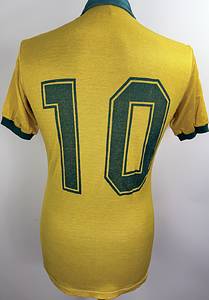 Brasilien - Trikot 1985  | Original match worn Brasilien Trikot von dem legendären Spieler Zico. Es wurde in einem Länderspiel in 1985/1986 von Zico getragen.Trikot stammt aus der Sammlung von einem DFB-Mitarbeiter. Status ABA - Bild 7