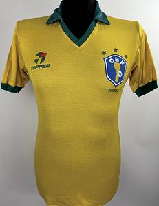 Brasilien - Trikot 1985  | Original match worn Brasilien Trikot von dem legendären Spieler Zico. Es wurde in einem Länderspiel in 1985/1986 von Zico getragen.Trikot stammt aus der Sammlung von einem DFB-Mitarbeiter. Status ABA - Bild 8