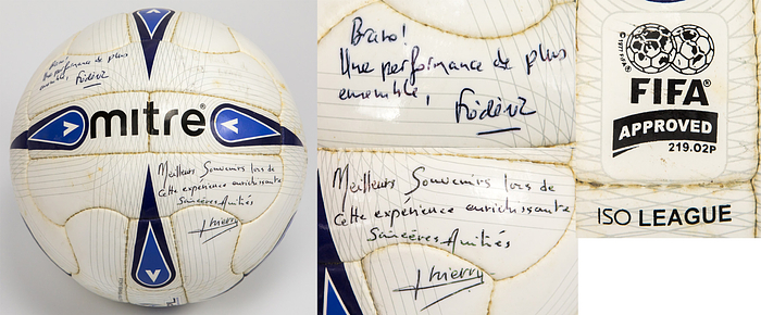 Football match Ball 2003 VfB Stuttgart v Rangers