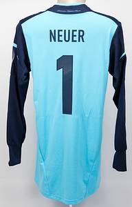 Original match worn DFB Torwart-Trikot mit der Rückennummer 1. Getragen von Manuel Neuer am 14.08.2013 im Freundschaftsspiel gegen Paraguay. Deutschland - Paraguay 3:3. Status:AAB. - Bild 3